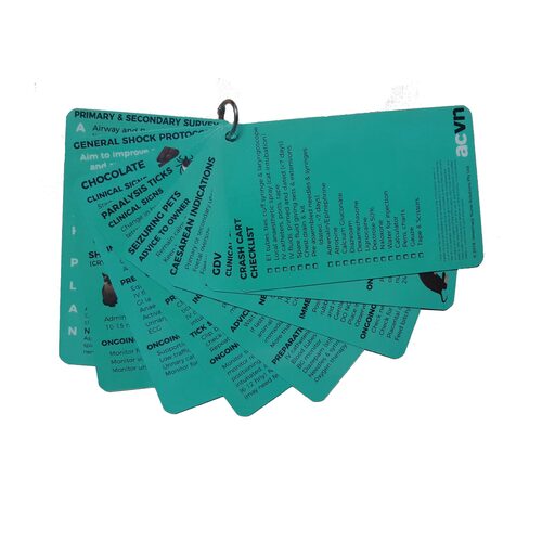 ACVN Emergency Nursing Card Pack 8 double sided