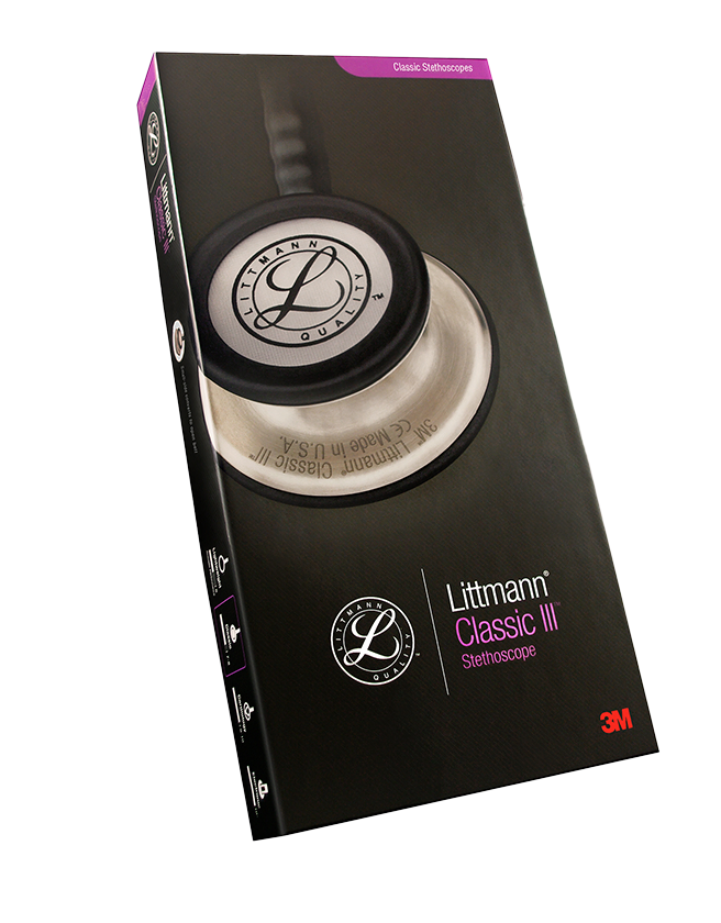 3M Littmann Classic III Stethoscope - Navy Black Mirror