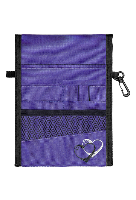 13 Pocket Nurse Pouch (Double Sided) Purple - elitecare