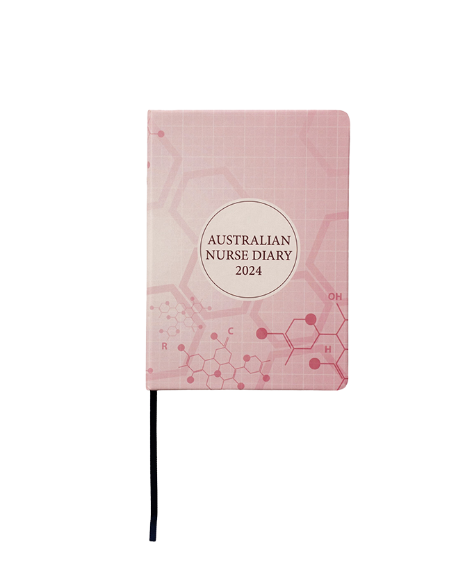 2024 Australian Nurse Diary - Pocket Pink