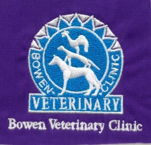 Embroidery logo -  Bowen Veterinary Clinic