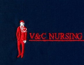 Embroidery Logo - V & C Nursing