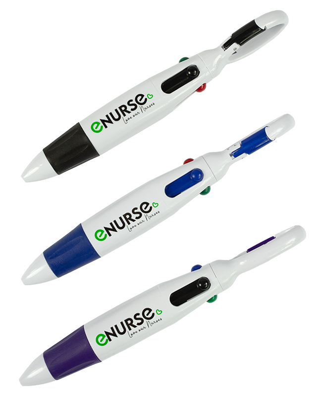 ICU 4 Colour Pen - 3 Pack