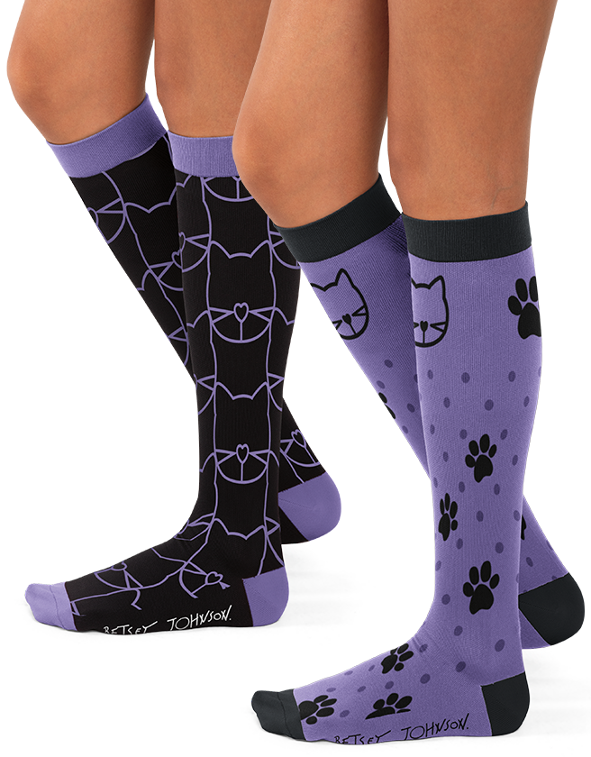 koi Compression Socks 2 Pack- Betsey Kitty