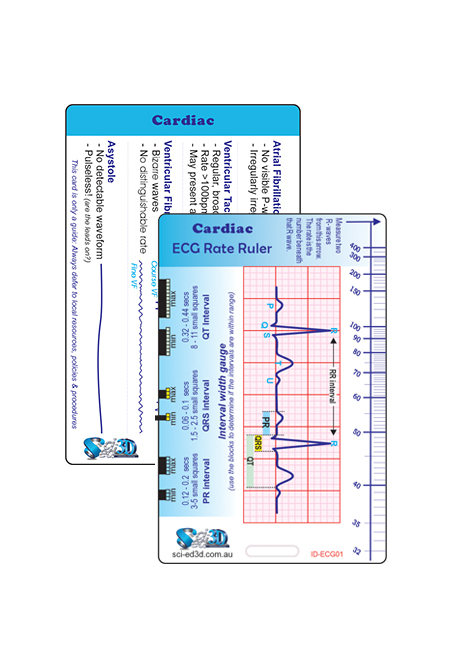 Sci-ed 3D - Cardiac Ruler Card