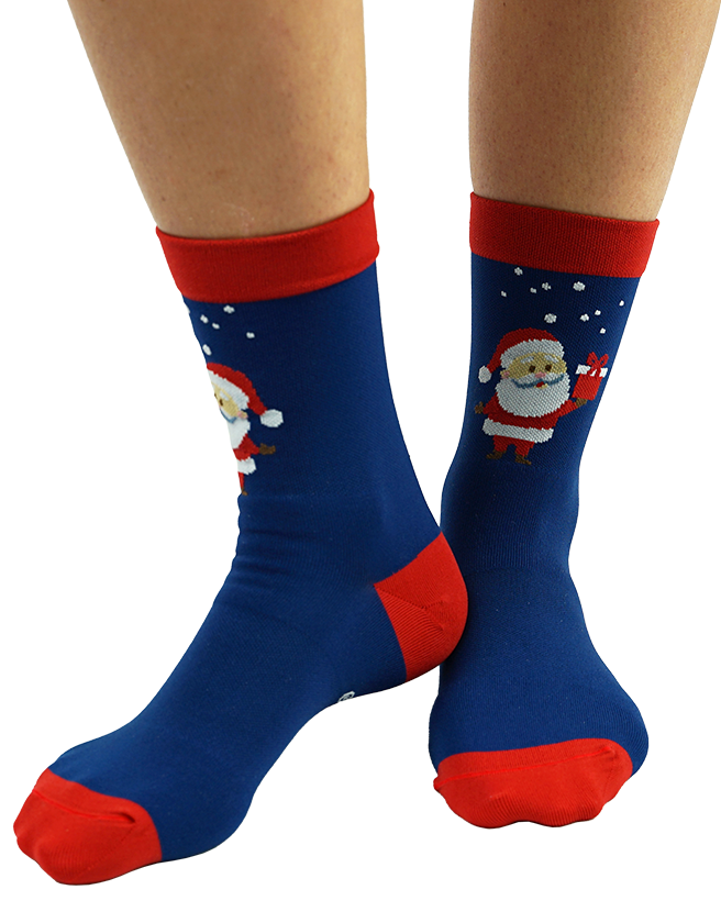 elitecare Christmas Santa Crew Compression Sock 10-13W