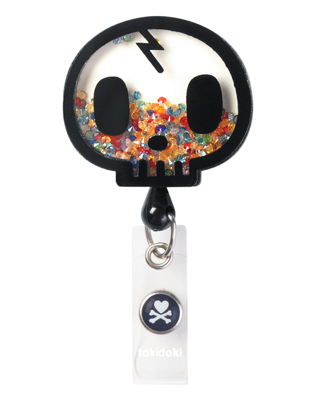 koi Retractable Shaker Badge Tokidoki Skull