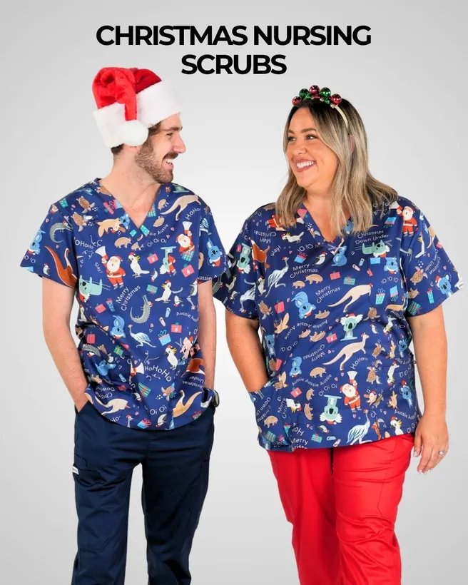 Christmas Nursing Scrubs