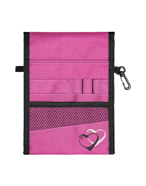 elitecare 13 Pocket Nurse Pouch (Double Sided) Pink