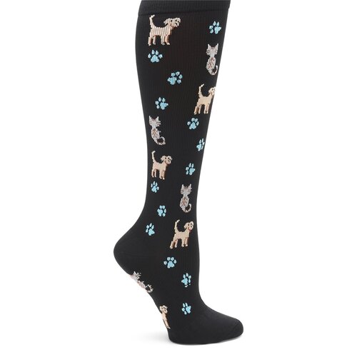 Nurse Mates Ladies Pets n Paws Compression Socks Size 9-11