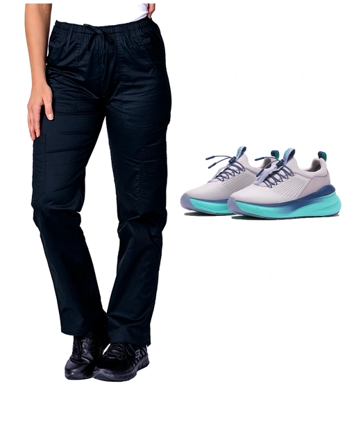 Bundle 6 - elitecare 9 Pocket Cargo Pant + Clove Supercrush Forge Grey/Aqua/Blue | Combo