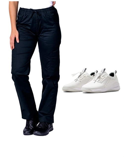 Bundle 6 - elitecare 9 Pocket Cargo Pant + Clove Classic Brilliant White | Combo