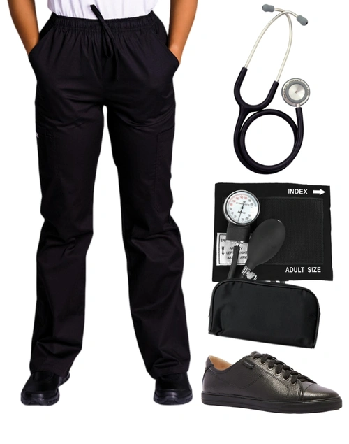 Bundle 15 - Sphygmo (Traditional), Dual Head Stethoscope, Classic Pant and Frankie4 | Combo