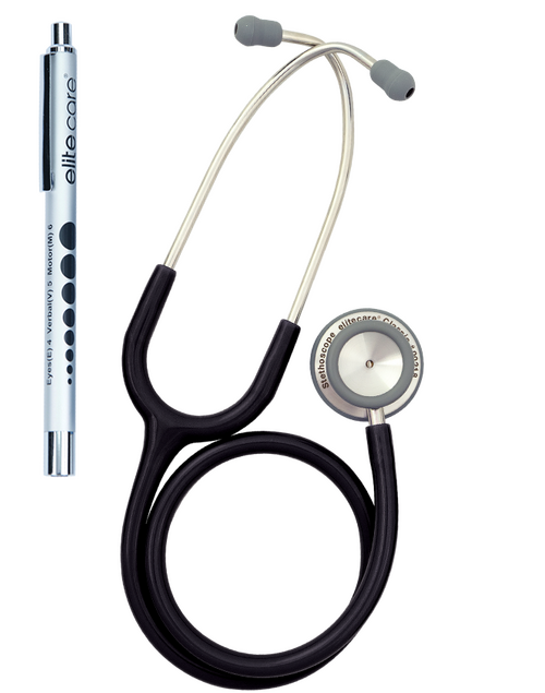 elitecare Dual Head Stethoscope +Penlight