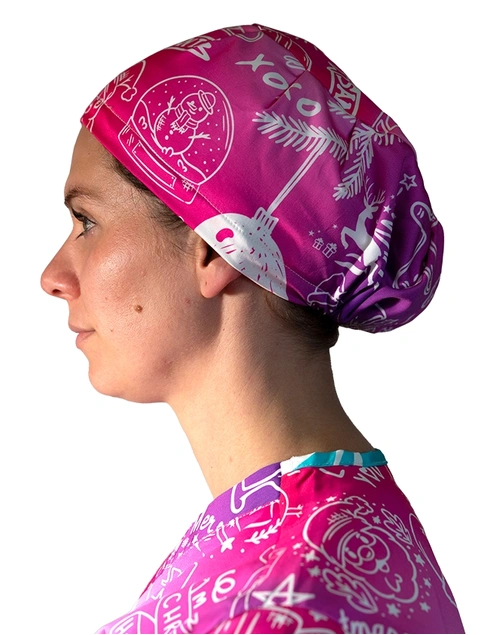 Happy Xmas Fusion Scrub Hat