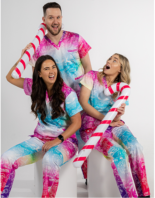 Happy Xmas Fusion Scrub Set