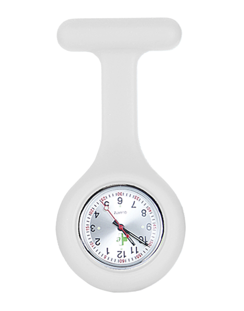 Waterproof Silicone FOB Watch - White