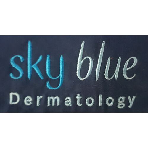 Embroidery Logo - Sky Blue Dermatology