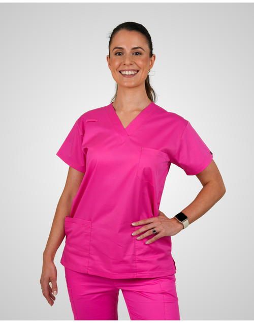 elitecare Classic Unisex Scrub Top - Pink M