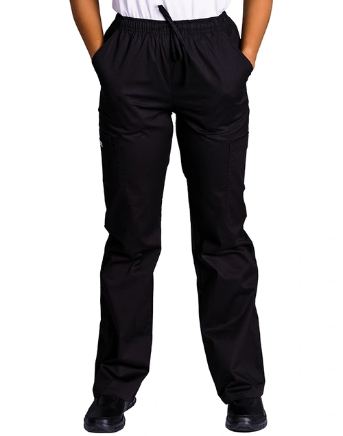 elitecare Classic Unisex Scrub Pant - Black M (10-12) Regular