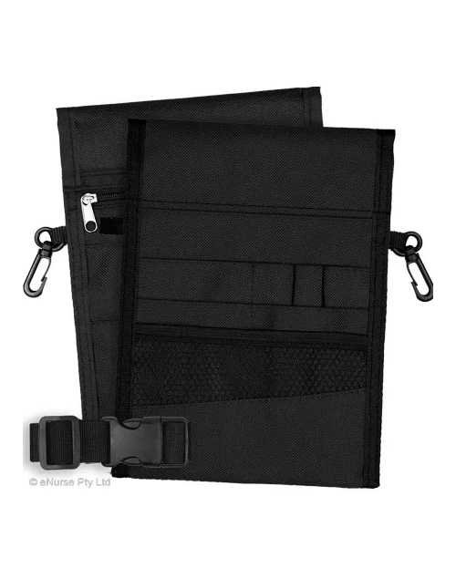 elitecare 13 Pocket Nurse Pouch - Plain Black