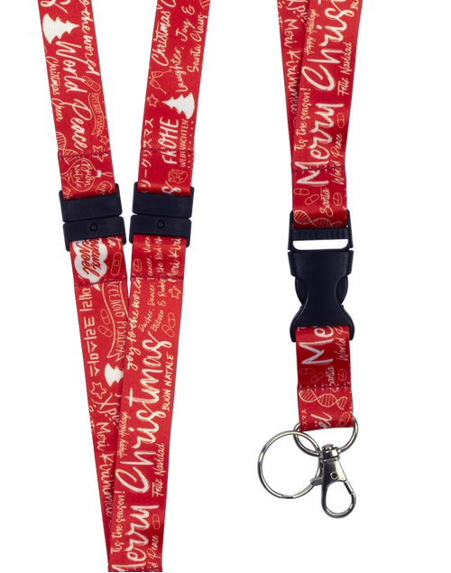 Lanyard (Pattern) Peace, Love and Cheer
