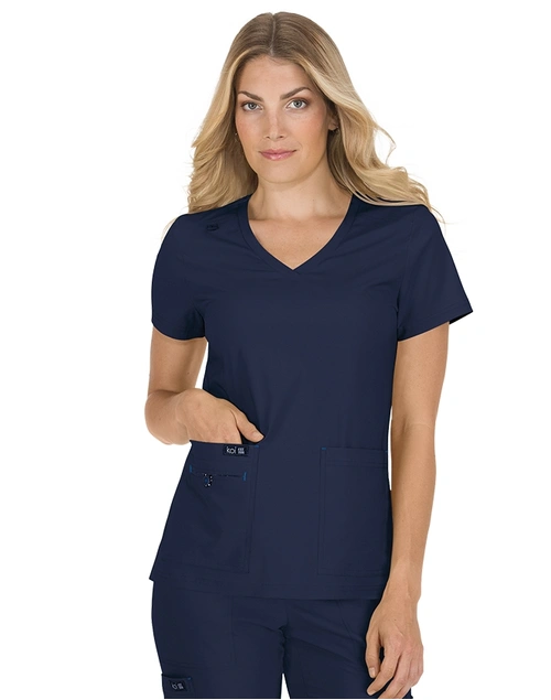 Koi - Basics Becca Women's Scrub Top - Navy M