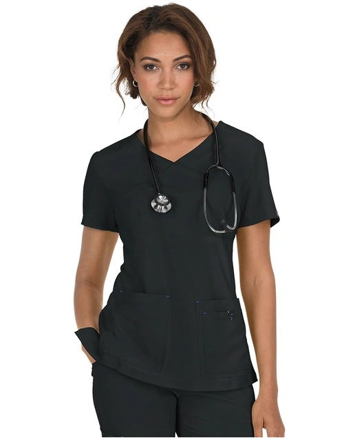 Koi - Basics Katie Women's Scrub Top Black - M