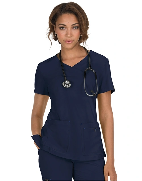 Koi - Basics Katie Women's Scrub Top - Navy M