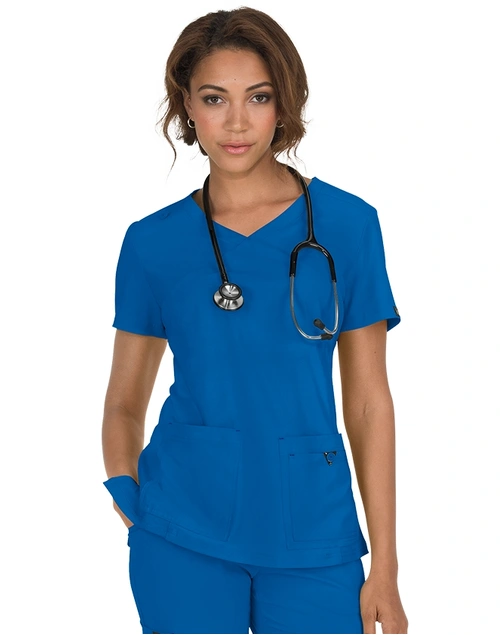 Koi - Basics Katie Women's Scrub Top - Royal Blue M
