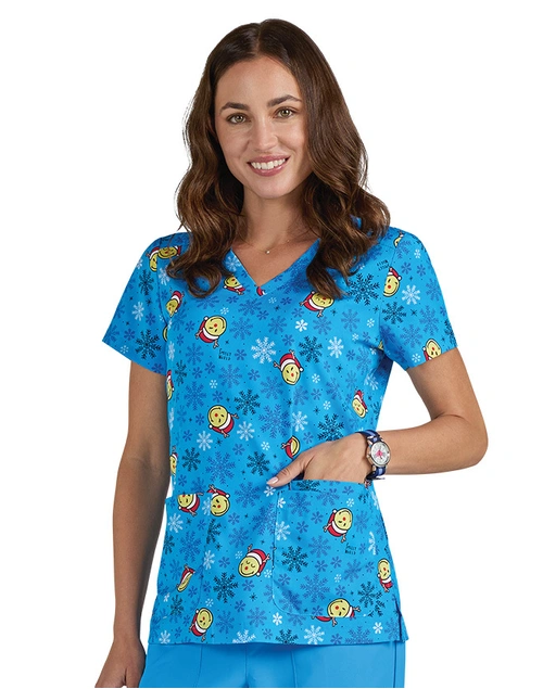 koi Feeling Jolly Scrub Top 