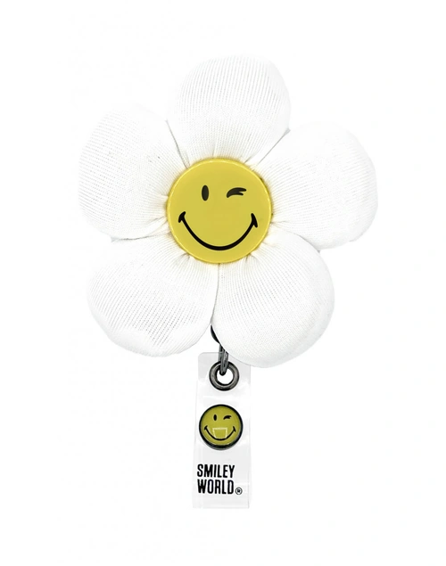 koi Badge Reel Flower Smiley Puffer