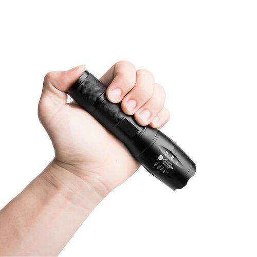 LED Torch Flash Light- Black