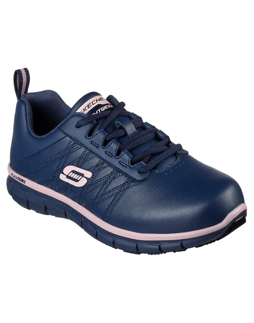 Skechers Work: Erath Women's Navy & Pink 