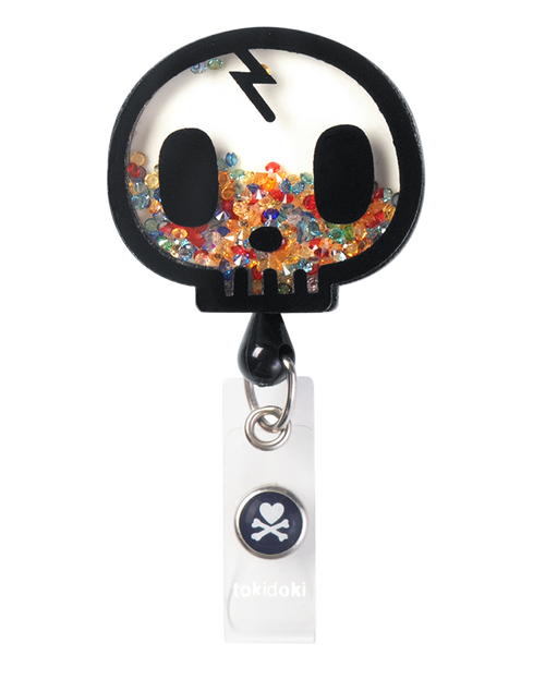 koi Retractable Shaker Badge Tokidoki Skull