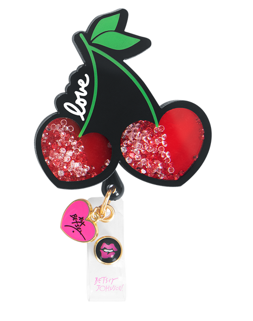 koi Retractable Badge Reel- Cherry